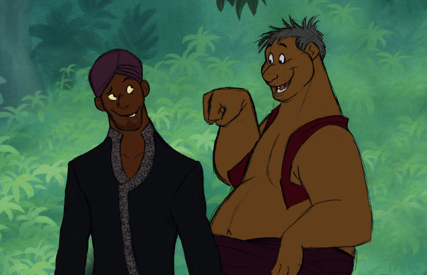 More Humanized Disney Characters