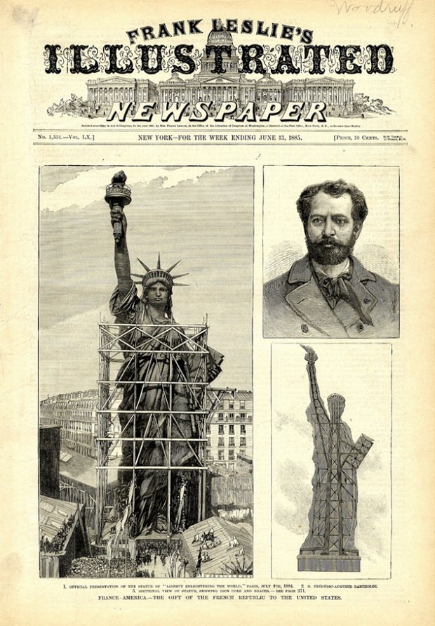The second statue called "The Statue of Liberty" is a gift from France to United States for standing up to England. Did you know that the Statue has the body of Bartholdi's mistress and the face of his mother?