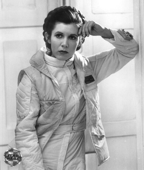 She did some of her own stunts; Stunt doubles were not used for the scene in which Luke and Leia swing to safety. She and Mark Hamill performed that stunt themselves, shooting it in just one take.