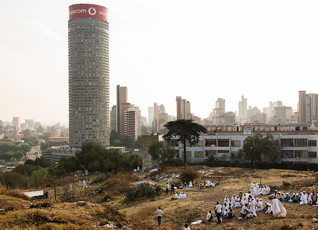 Ponte City, Johannesburg. Made in 1975 was said to be the best viewing point in whole Johannesburg, but others joke that is only because it's the only place in the city where you can't see this building.