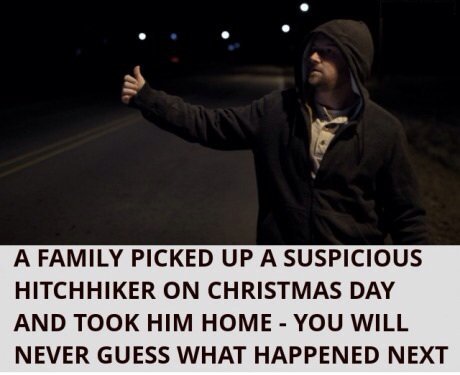 Family Helps A Hitchhiker
