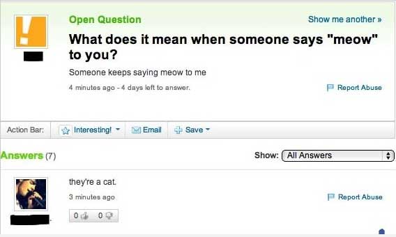 17 Hilarious Yahoo Questions And Answers