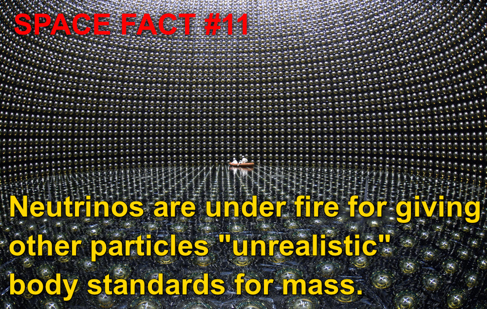 super kamiokande - Neutrinos are under fire for giving other particles "unrealistic" body standards for mass,
