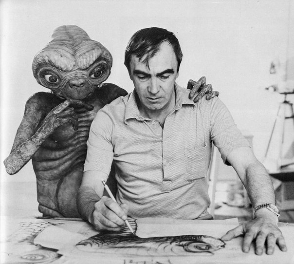 The actor that played E.T. decided to prank people on the set next to set of E.T.- he was almost shot by security, 1982.