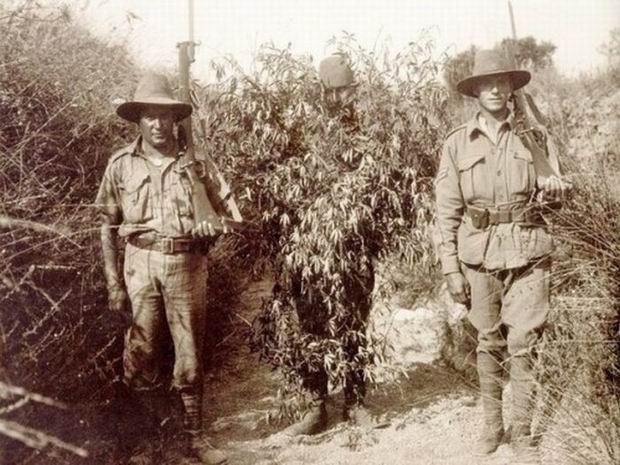 Australian soldiers and a Turk claiming he is a Bushman, 1916.