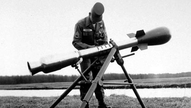 The Fat Man is based on an actual nuke launcher, the M-388 Davy Crockett Tactical Nuclear Recoilless Rifle, which was made in the 1950s.