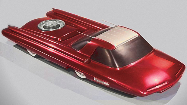 The cars in Fallout 3 are based on the Ford Nucleon, a concept car built to run on a nuclear generator in the 1950s.