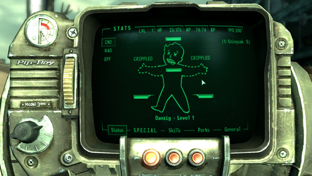 At one point, Fallout 3 featured a surgery mini-game, where you had to cauterize your own wounds while watching your character scream in pain. The team felt it slowed down the game’s pace to just heal your limbs.
