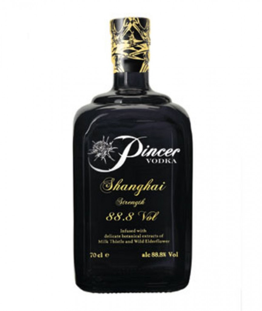 6. Pincer Shanghai Strength – 88.8%. This vodka is meant to be used as a concentrate, and holds 65 shots in comparison to a typical bottle holding 26.