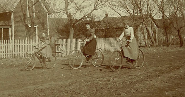 Female bicycle riders. Women were heavily discouraged from riding bicycles with strict warnings that they could end up with depression, heart problems, and several other nonexistent health issues. In fact, a newspaper went as far as publishing 41 bizarre and funny rules that female riders were to observe while riding. They were advised not to wear a man’s cap, not to condemn other people because of their legs, not to refuse other people’s assistance when going uphill, not to chew gum, not to scream when they see a cow, not to get a “bicycle face,” and to always ride with their sewing kit. “Bicycle face” was termed a medical risk. It was said to leave women with stiffened jaws, exhaustion, serious wrinkles, tightened lips, and a funny-looking face with the eyes almost bursting out of their sockets. It was claimed that men were also at risk of the bicycle face, but women were at more risk because they were not as good as men at cycling. Besides, the average man would not mind ending up with bicycle face, since he cared less about his looks.