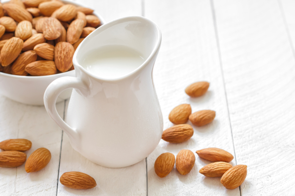 Swapping dairy for almond milk. Alternatives to dairy milk have been gaining popularity, almond milk being a strong contender. However, it practically has no nutrients at all. Almonds are protein powerhouses on their own, but a typical glass of almond milk contains about 2% almonds and almost no protein. Opt for soy milk or low-fat milk if you’re actually looking for a healthier option.