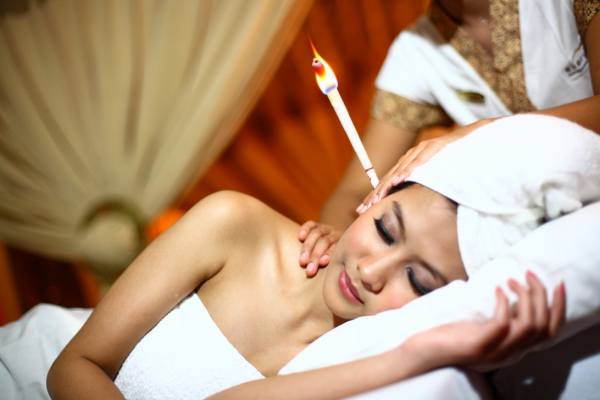 Ear candling. This practice involves putting a lit, cone-shaped candle inside your ear to relieve earwax and treating some infections. Research shows that this is ineffective at both. Ear candling can also push wax down deeper into your ear. So don’t do it.