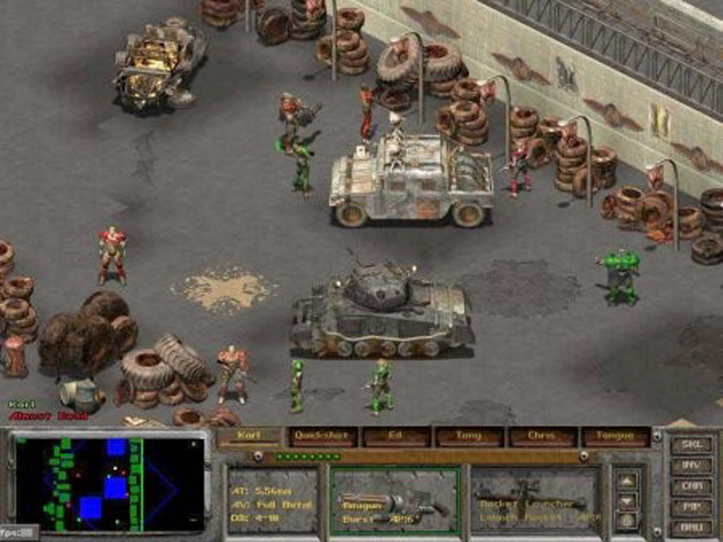 Fallout Tactics: Brotherhood of Steel. It is a turn-based/real-time tactical role-playing game set in the post-apocalyptic Fallout universe. Developed by Micro Forté and published by 14 Degrees East, Fallout Tactics was released on 14 March 2001 for Microsoft Windows. The game follows a squad in the fictional Brotherhood of Steel as it becomes engaged in a desperate war. Although the game takes place in the Fallout universe, it does not follow or continue the story of either Fallout or Fallout 2. Unlike the previous two Fallout games, Fallout Tactics emphasizes tactical combat and strategy.