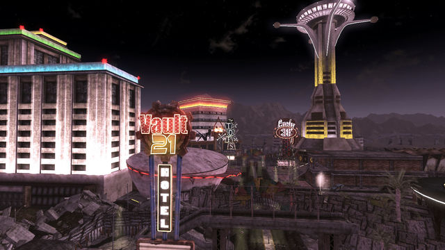 Vault 21. Location: Las Vegas, Nevada. Appears in: Fallout: New Vegas. Purpose: Gambling. All inhabitants were gamblers, and all disputes settled through gambling. One of few non-control vaults to not fail.
