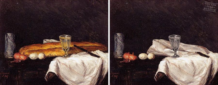 still life with bread and eggs - Gluten free Museum
