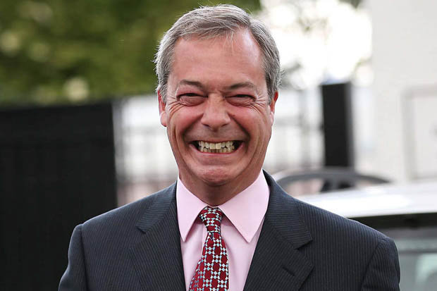 Americans, like Jon Stewart, believe that British politicians are mild-mannered  gentlemen not able to make a scene. That is untrue, while their politics are not as heated, there are people like a councillor for the libertarian UK Independence Party claimed that floods across the UK were because David Cameron is a bad Prime Minister. Nigel Farage (see pic) blames heavy traffic on immigration and once claimed that foreigners were bringing HIV to England. And there was one politician f*cking a pig, but lets leave him alone.