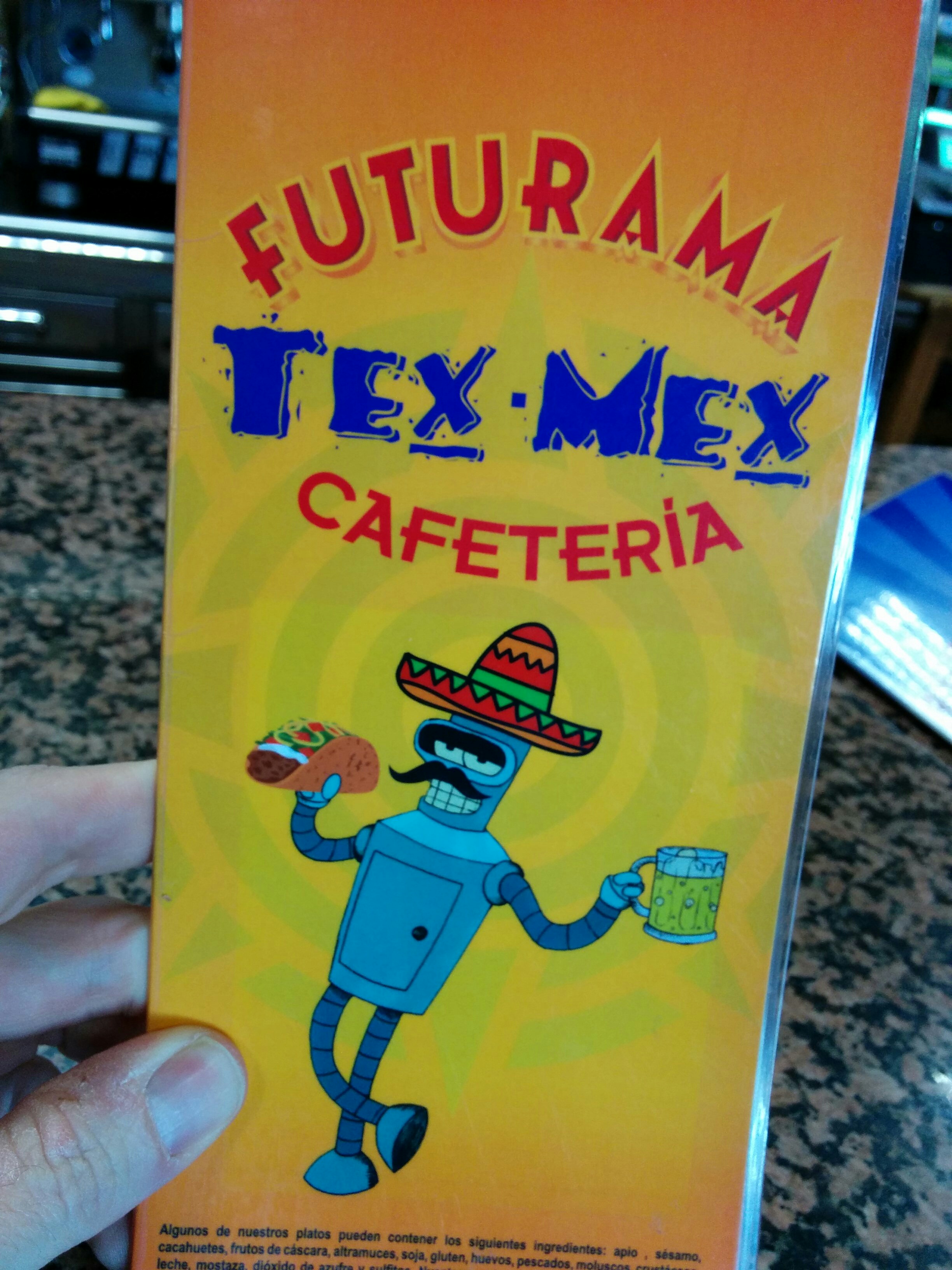 Besides the regular menu, they've got a separate Tex-Mex menu with burritos and stuff.