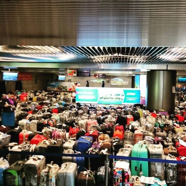 Now the airports are flooded with bags people might or might not come back.