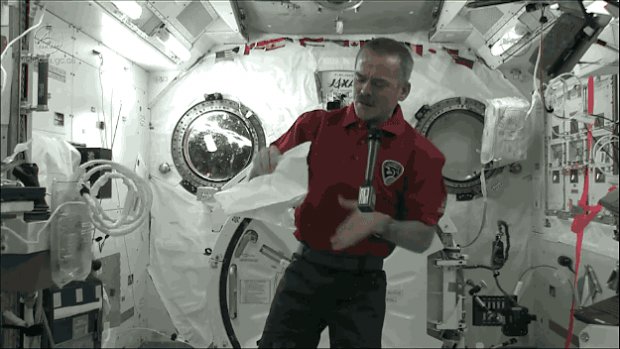 But he added that ISS was not smelly- the ventilation system was good enough to clear the air.