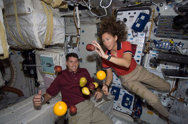 Yi So-yeon from South Korea said they have relay races in ISS, but they look silly as you float around.