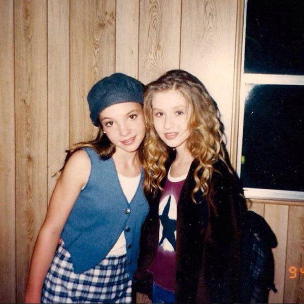 Britney Spears and Christina Aguilera, 1994.