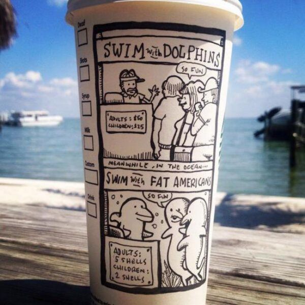 Artist Turns Boring Coffee Cups Into Something More