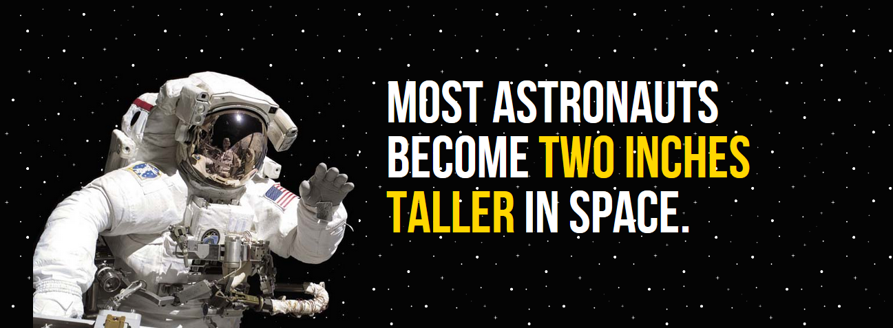 people who are in space - ... . Most Astronauts Become Two Inches Taller In Space.