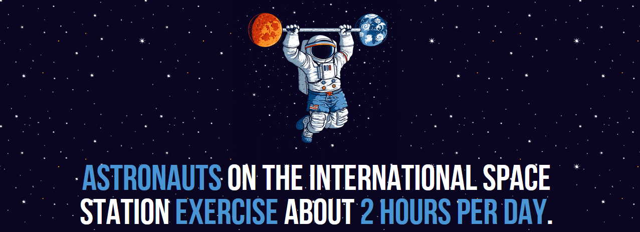 atmosphere - Astronauts On The International Space Station Exercise About 2 Hours Per Day.