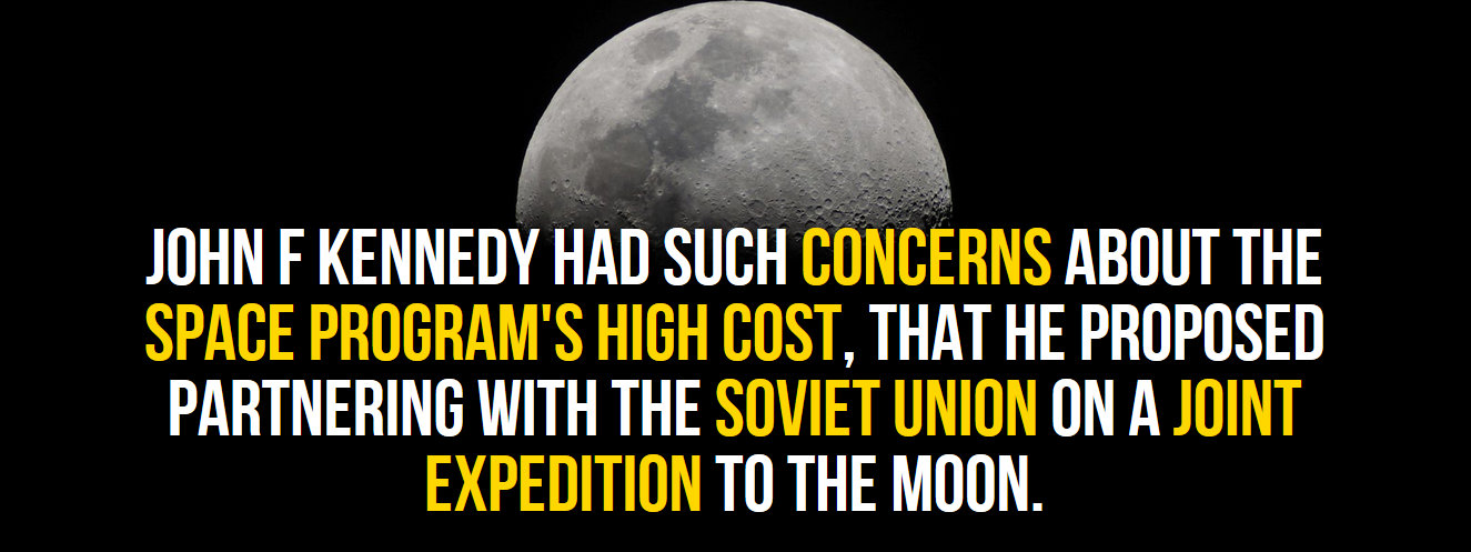live concert - John F Kennedy Had Such Concerns About The Space Program'S High Cost, That He Proposed Partnering With The Soviet Union On A Joint Expedition To The Moon.