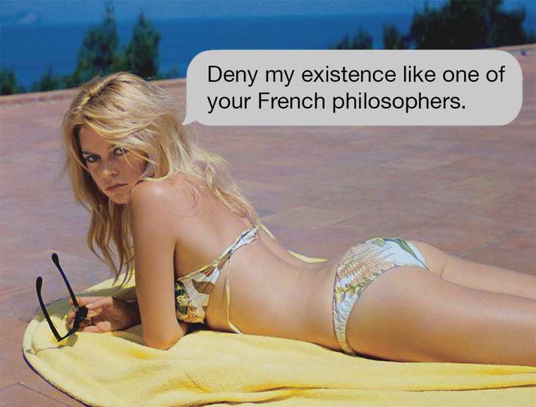 brigitte bardot en bikini - Deny my existence one of your French philosophers.