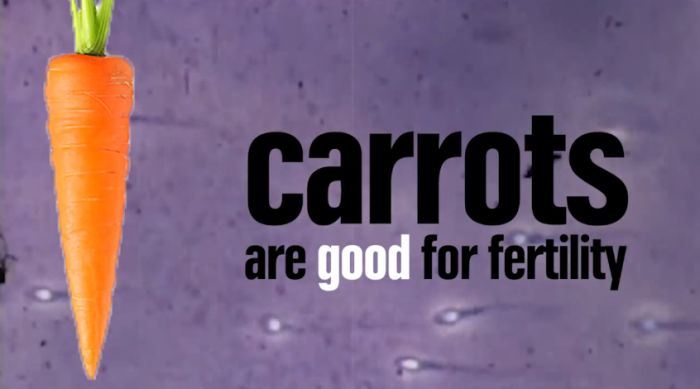 Man - carrots are good for fertility