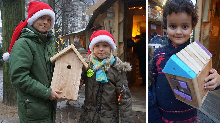 "Every day in December we invite people to create their own recycled Christmas gifts and decorations for free."