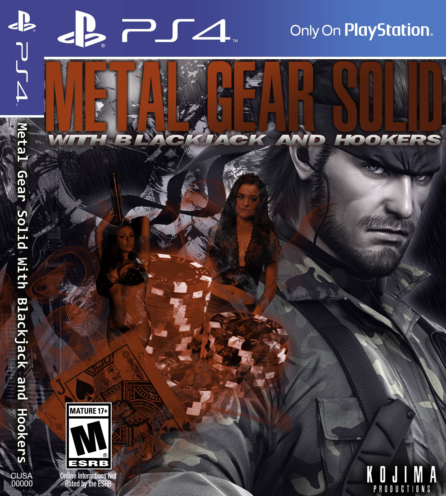 pc game - B. P S 4 Only On PlayStation. Tm PS4 Ookers Metal Gear Solid With Blackjack and Hooken Mature 17 Cusa 00000 Esrb Online Interactions Not Rated by the Esrb Kojima Productions