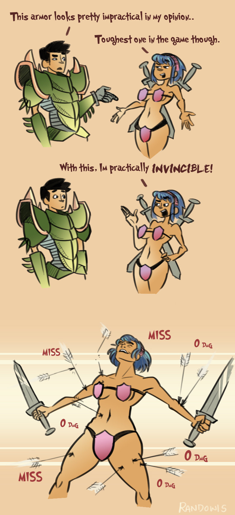 female armor comic - This armor looks pretty impractical in my opinion.. 3 Toughest one in the game though. With this, I practically Invincible! Miss Miss O Dig Missa O Dng L O Dng Miss O Dng Randowis