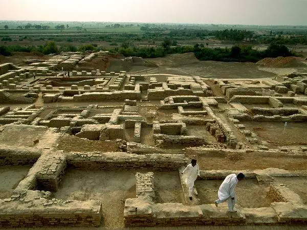 Mohenjo-daro. This site in Sindh, Pakistan is one of the earliest major urban settlements, with signs of both city planning, social organization and a draining system. An estimated 40,000 people lived in the area.