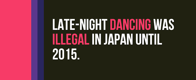 graphic design - LateNight Dancing Was Illegal In Japan Until 2015.
