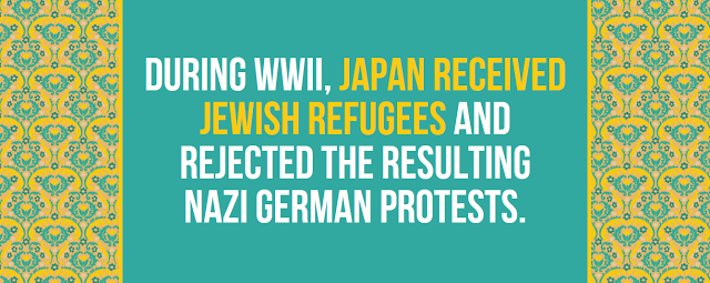 oldham county - During Wwii, Japan Received Jewish Refugees And Rejected The Resulting Nazi German Protests. o ooo Yoyo