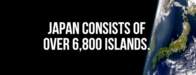 water - Japan Consists Of Over 6,800 Islands.