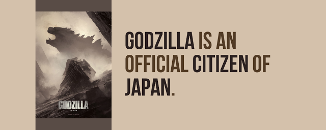 poster - Godzilla Is An Official Citizen Of Japan. Godzilla