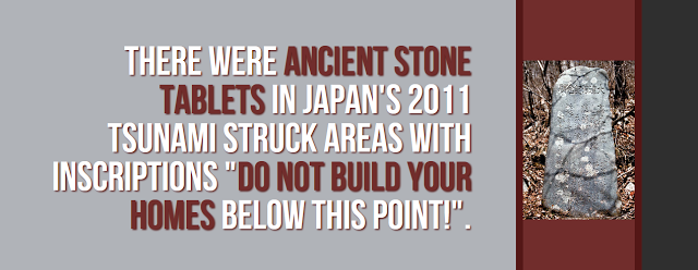 japan do not build below this line - There Were Ancient Stone Tablets In Japan'S 2011 Tsunami Struck Areas With Inscriptions "Do Not Build Your Homes Below This Point!".
