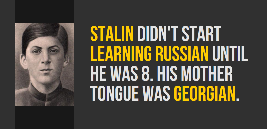joseph stalin as a child - Stalin Didn'T Start Learning Russian Until He Was 8. His Mother Tongue Was Georgian.