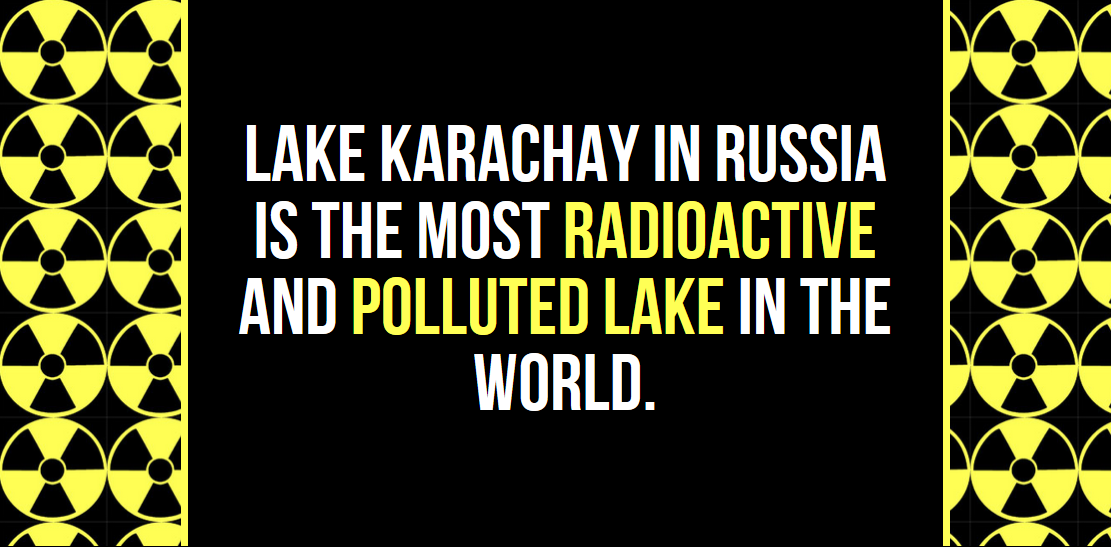 walker art center - Lake Karachay In Russia Is The Most Radioactive And Polluted Lake In The World.