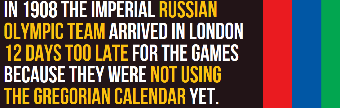newberry springs - In 1908 The Imperial Russian Olympic Team Arrived In London 12 Days Too Late For The Games Because They Were Not Using The Gregorian Calendar Yet.