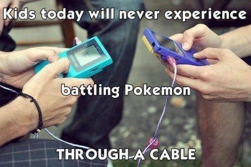 gameboy color link cable - Kids today will never experience battling Pokemon ThroughA Cable