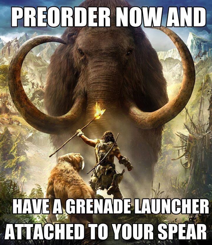 far cry primal pc cover - Preorder Now And Have A Grenade Launcher Attached To Your Spear