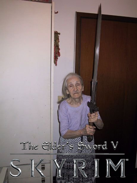 The Elder's Sword V Skyrim