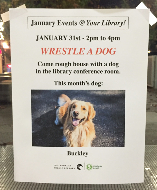 we hate keith club - January Events @ Your Library! January 31st 2pm to 4pm Wrestle A Dog Come rough house with a dog in the library conference room. This month's dog Buckley