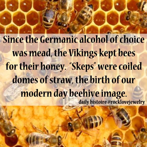 interesting facts on the vikings - Since the Germanic alcohol of choice was mead, the Vikings kept bees for their honey. "Skeps were coiled domes of straw, the birth of our modern day beehive image. daily histoire
