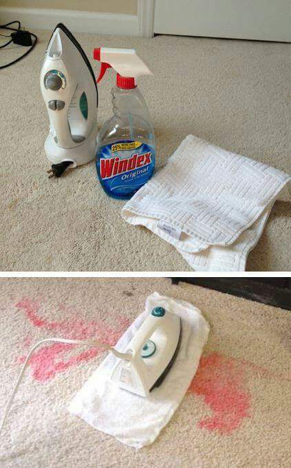 iron out carpet stains