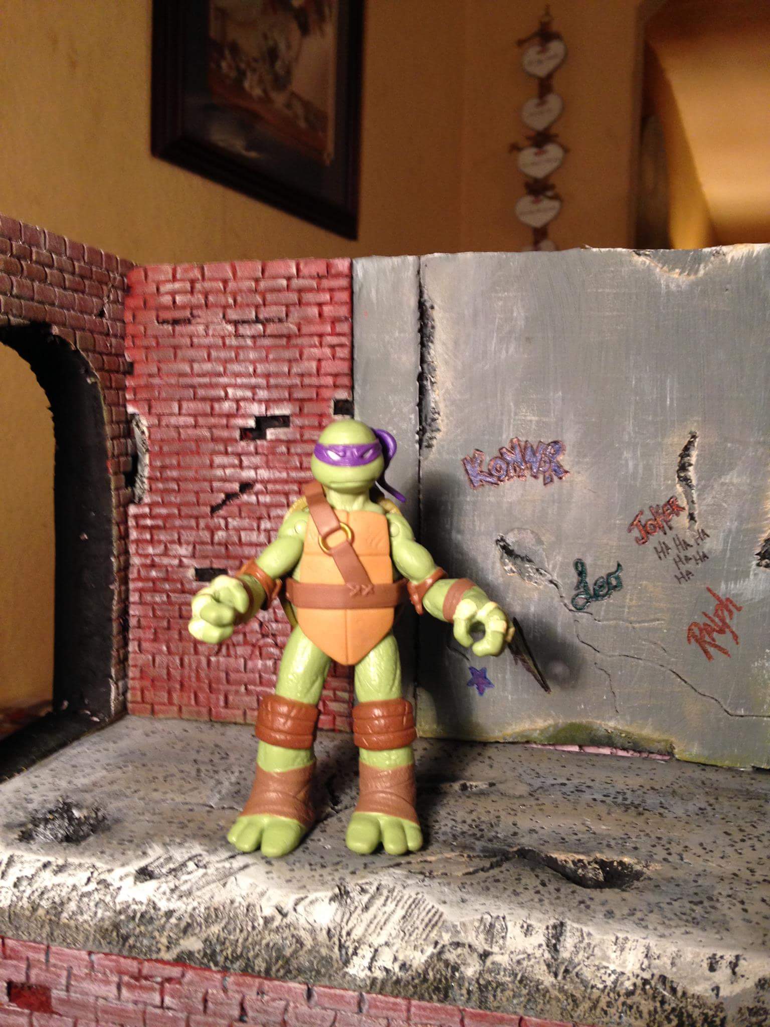 His wife said "Our son wanted something for his ninja turtles to play on."